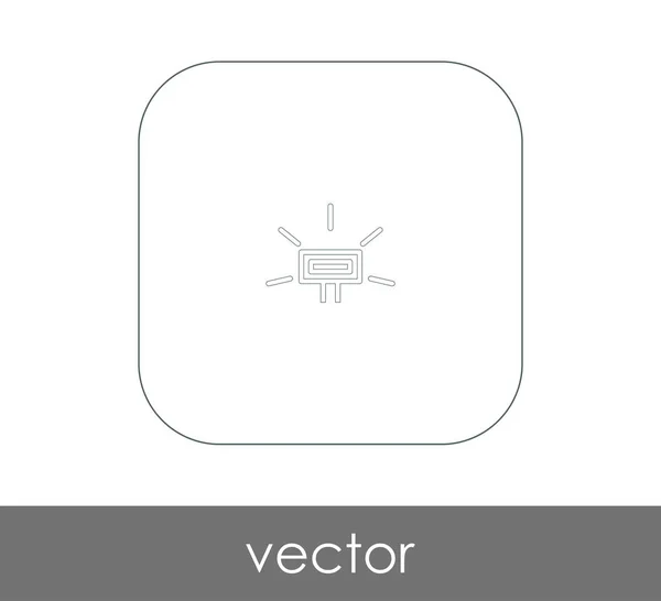 Ícone Flash Câmera Ilustração Vetorial — Vetor de Stock