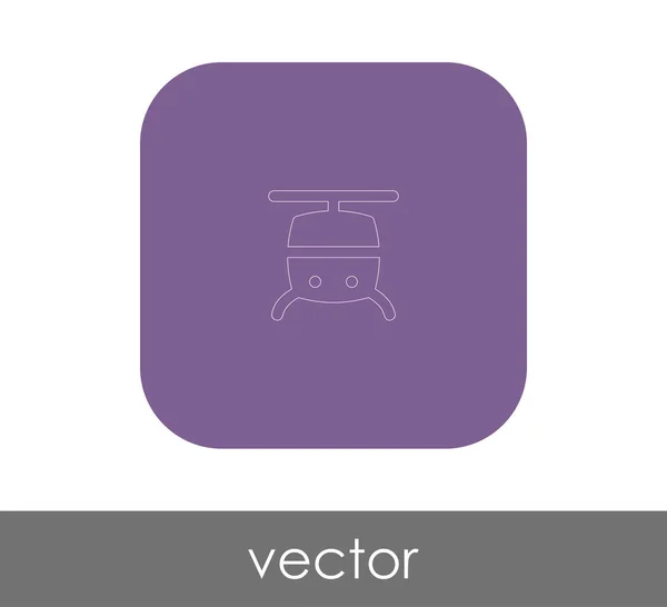 Helikopter-Websymbol — Stockvektor