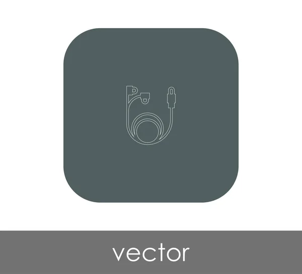 Fones Ouvido Ícone Logotipo Ilustração Vetorial — Vetor de Stock