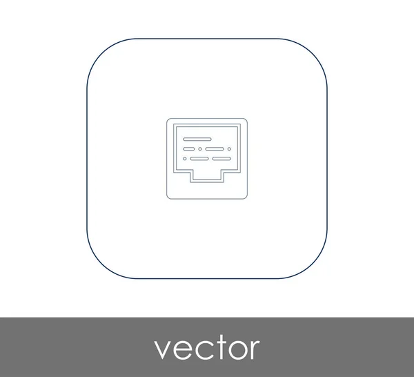 Icono Archivo Para Diseño Web Aplicaciones — Vector de stock