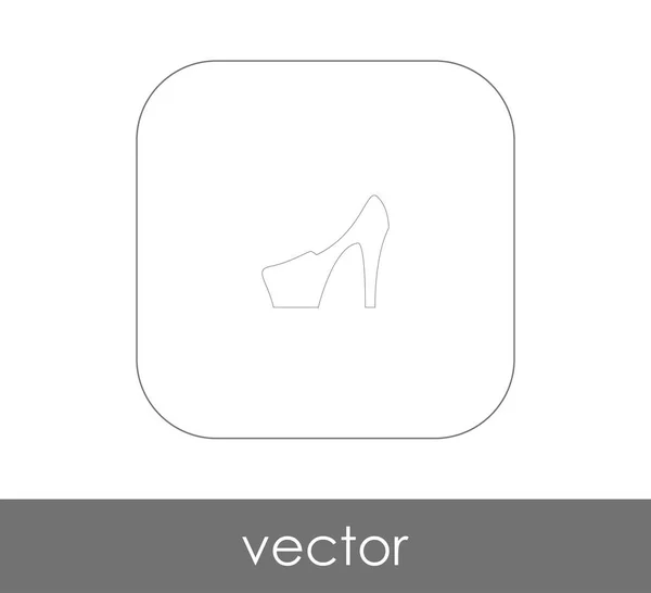 Icono Tacón Alto Ilustración Vectorial — Vector de stock