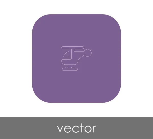 Icono web helicóptero — Vector de stock