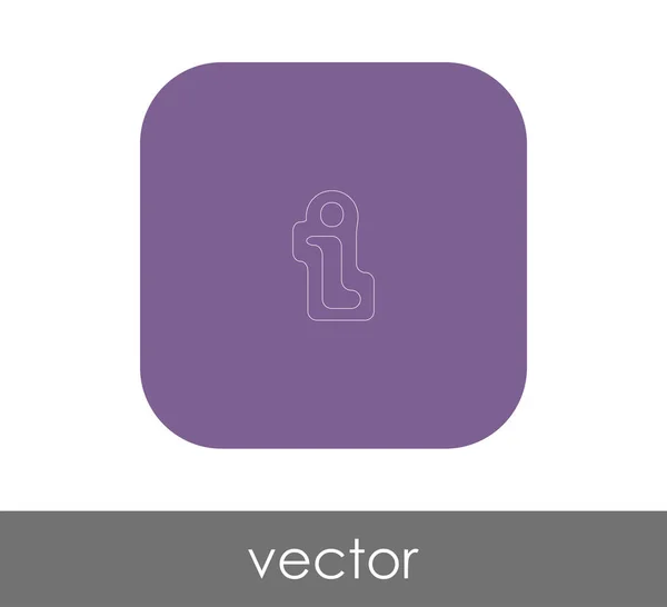 Icono Signo Información Para Diseño Web Aplicaciones — Vector de stock