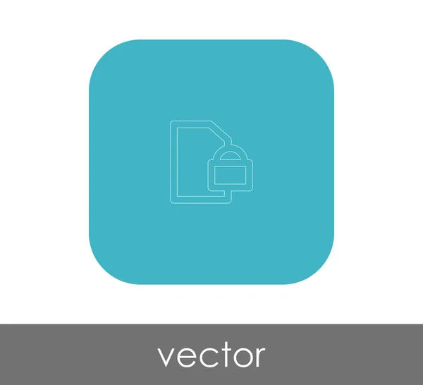 Documento Ícone — Vetor de Stock