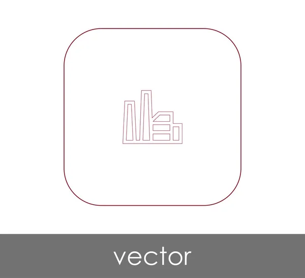 Icono de fábrica — Vector de stock