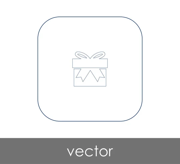 Vektor Illustration Design Von Verpackten Geschenk Box Symbol — Stockvektor