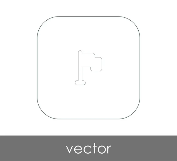 Icono Bandera Para Diseño Web Aplicaciones Ilustración Vectorial — Vector de stock