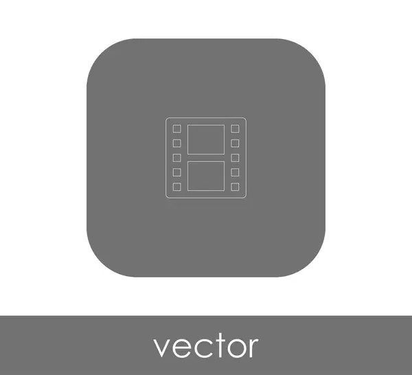 Icono Película Para Diseño Web Aplicaciones Ilustración Vectorial — Vector de stock