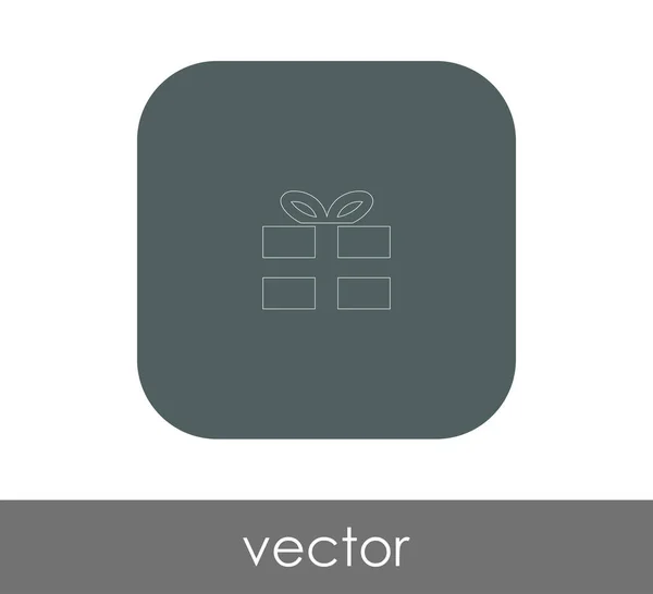 Векторна Ілюстрація Дизайну Загорнутої Подарункової Коробки Значок — стоковий вектор