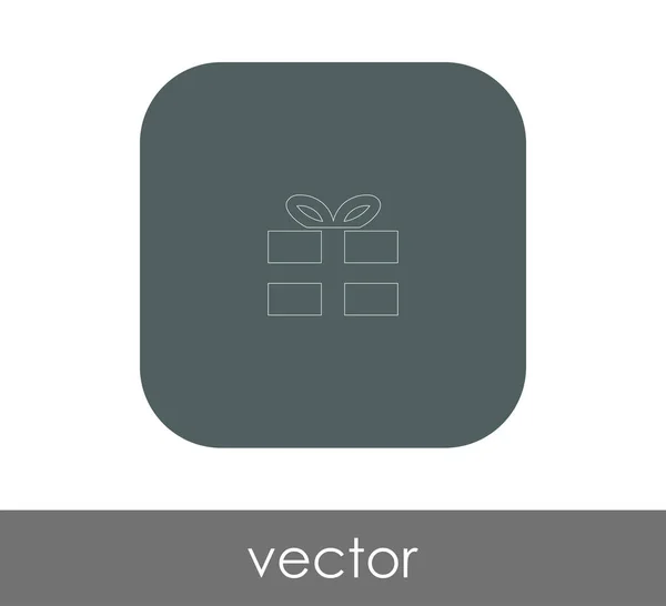 Vector Ilustración Diseño Envuelto Icono Caja Regalo — Vector de stock