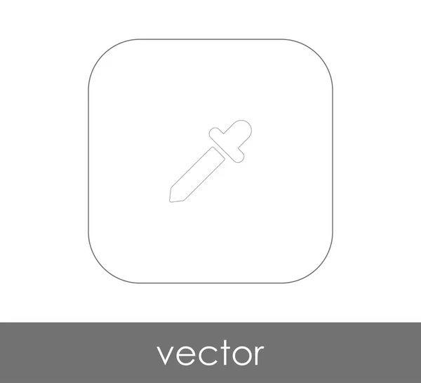 Pipette Web-Symbol — Stockvektor