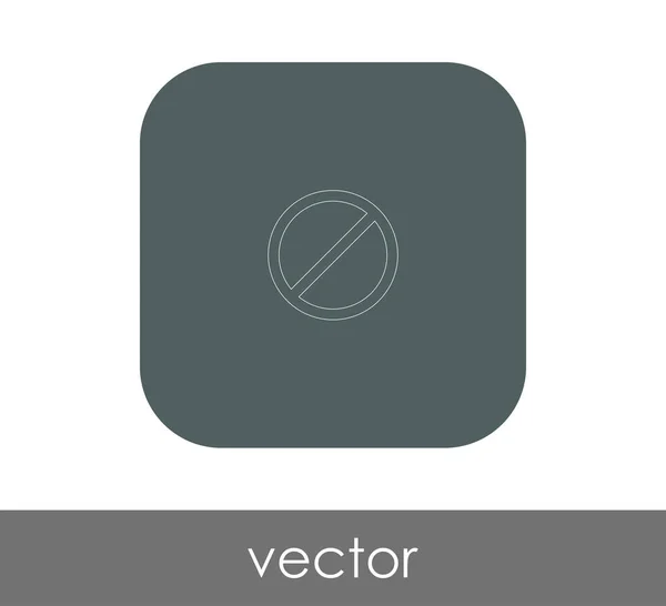 Vektor Illustration Design Von Verbotenen Zeichen Symbol — Stockvektor