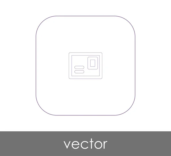 Icono Sobre Logotipo Ilustración Vectores — Vector de stock