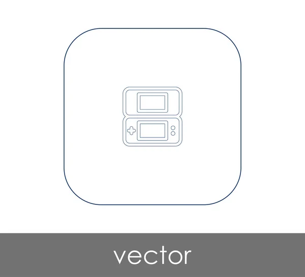 Joystick platte pictogram — Stockvector