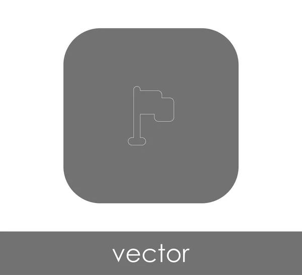 Flaggensymbol Für Webdesign Und Anwendungen Vektorillustration — Stockvektor