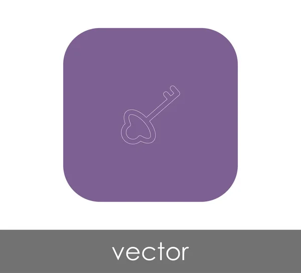 Icono Clave Para Diseño Web Las Aplicaciones — Vector de stock