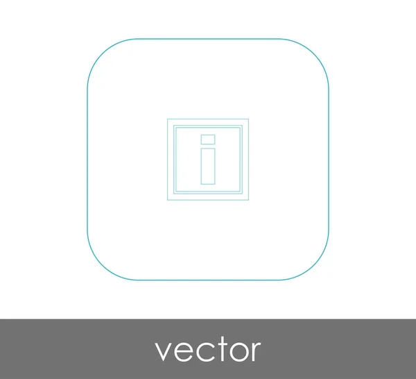 Значок Информационного Знака Веб Дизайна Приложений — стоковый вектор