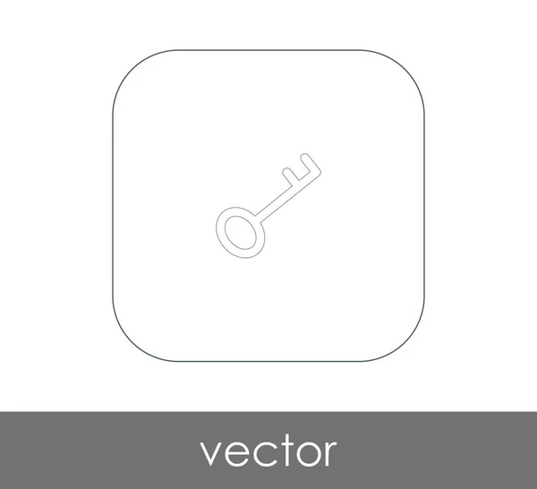 Schlüsselsymbol Für Webdesign Und Anwendungen — Stockvektor