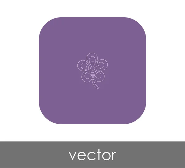 Blume Zeichen Symbol Vektor Illustration — Stockvektor