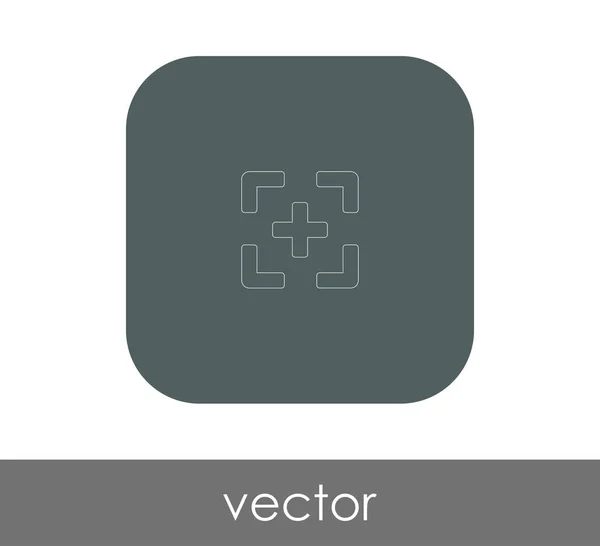 Diseño Ilustración Vectorial Del Icono Enfoque Cámara — Vector de stock