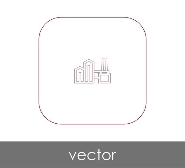 Icono de fábrica — Vector de stock