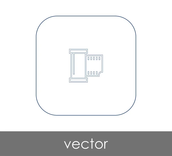 Icono Película Para Diseño Web Aplicaciones Ilustración Vectorial — Vector de stock