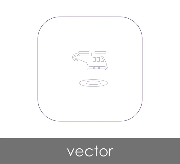 Helikopter-Websymbol — Stockvektor