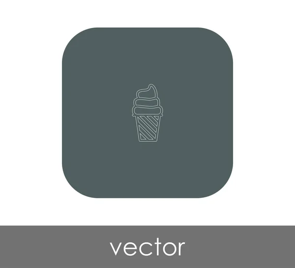 Icono Helado Para Diseño Web Aplicaciones — Vector de stock