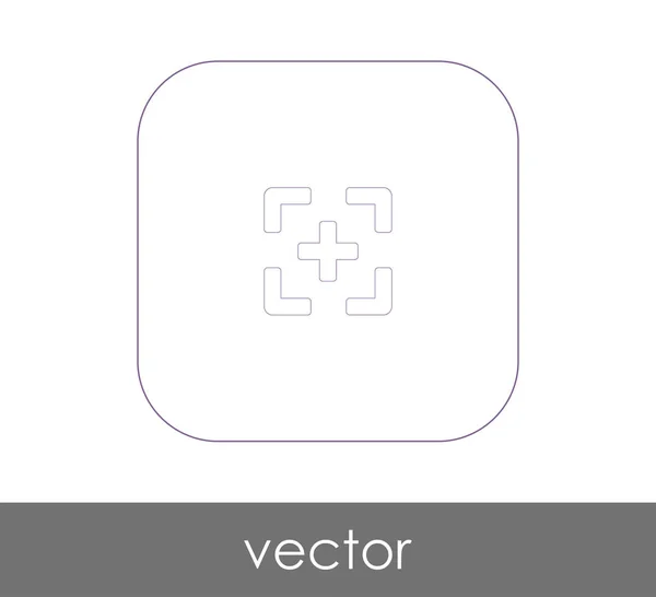 Vektor Illustration Design Des Kamerafokus Symbols — Stockvektor