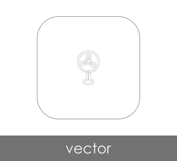 Ícone Ventilador Símbolo Ilustração Vetorial — Vetor de Stock