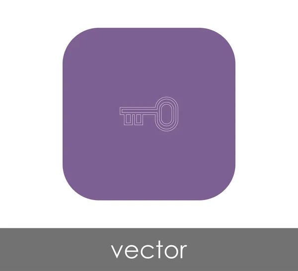 Icono Clave Para Diseño Web Las Aplicaciones — Vector de stock