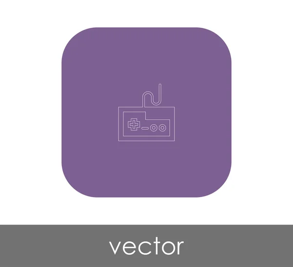 Joystick icono plano — Vector de stock