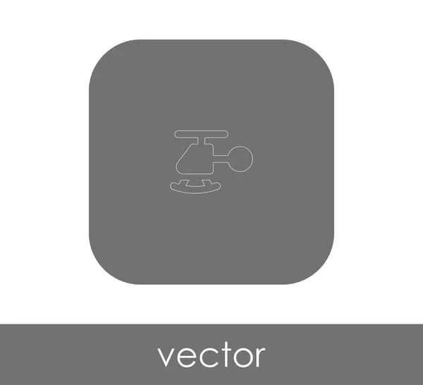 Icono Web Helicóptero Ilustración Vectorial — Vector de stock