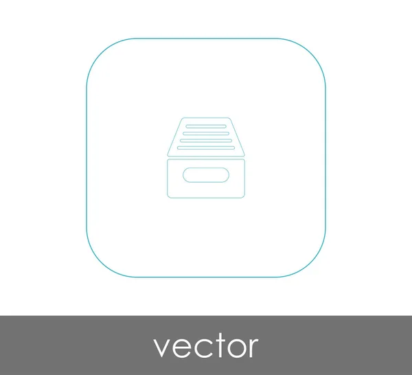 Icône Archive Pour Conception Web Les Applications — Image vectorielle