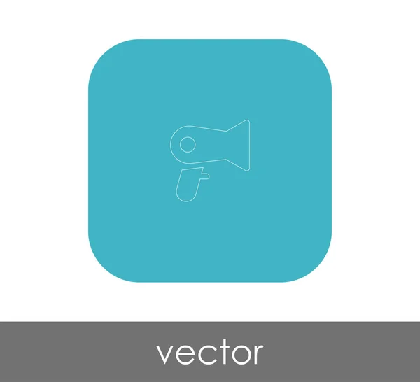 Secador Pelo Icono Web Vector Ilustración — Vector de stock