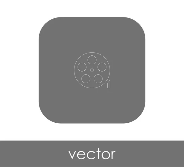 Icono Película Para Diseño Web Aplicaciones Ilustración Vectorial — Vector de stock