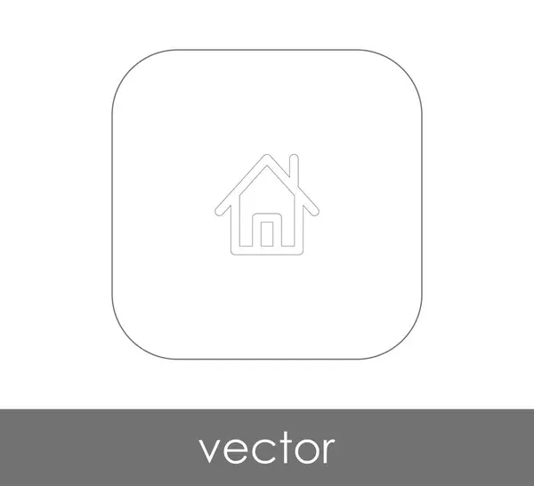 Ícone web Home — Vetor de Stock