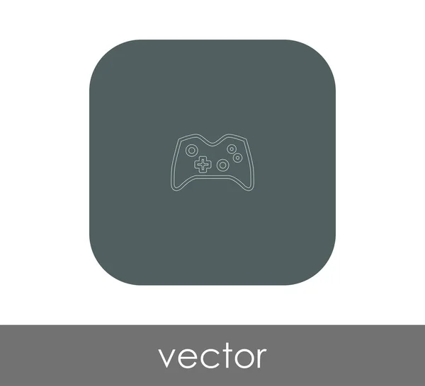 Joystick icono plano — Vector de stock