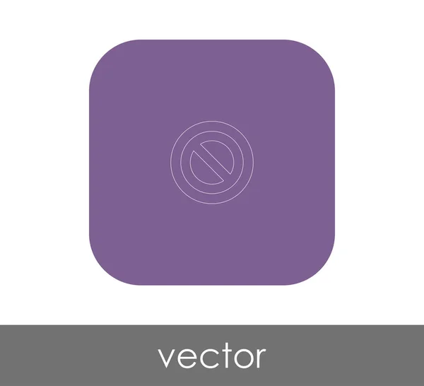 Vektor Illustration Design Von Verbotenen Zeichen Symbol — Stockvektor