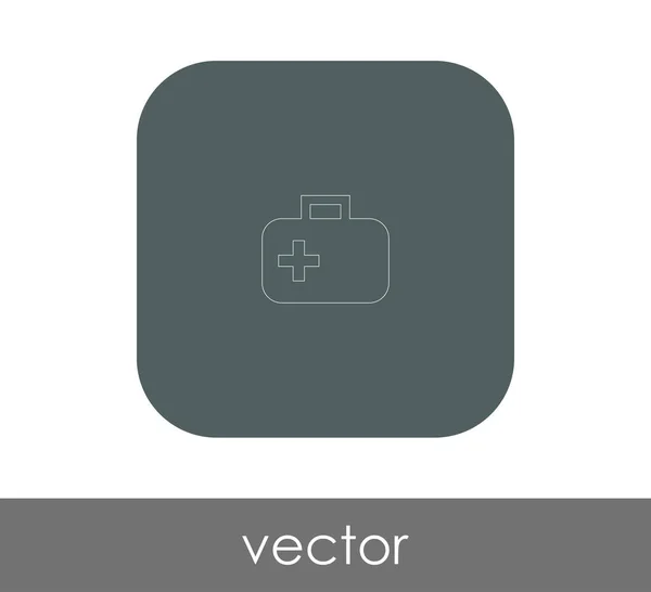 Vector Illustration Design First Aid Kit Icon — Stock Vector