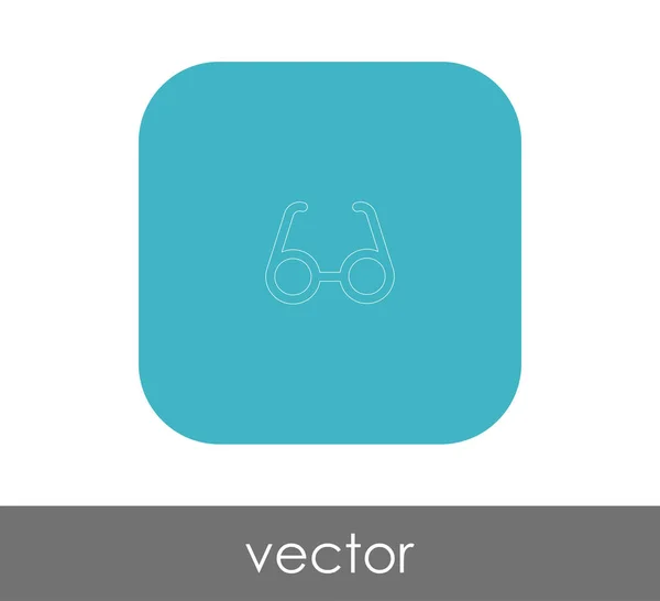 Brillensymbol Für Webdesign Und Anwendungen Vektorillustration — Stockvektor