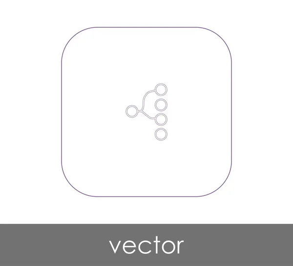 Hiërarchie web pictogram — Stockvector