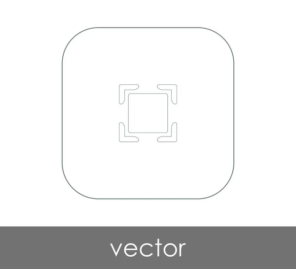 Vector Illustration Design Screen Icon — Stock Vector