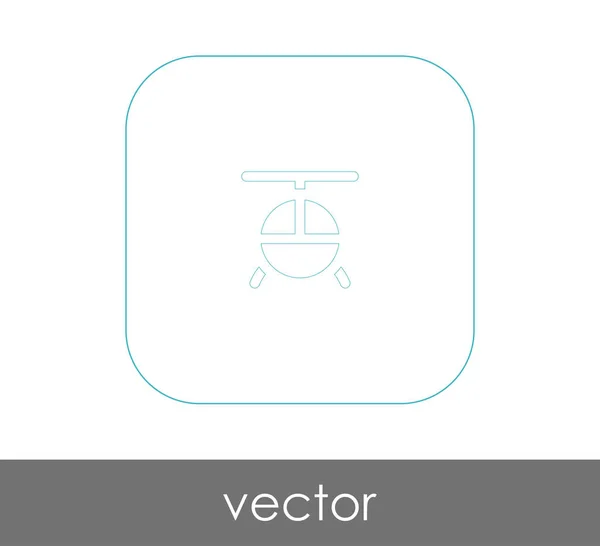 Helikopter web pictogram — Stockvector