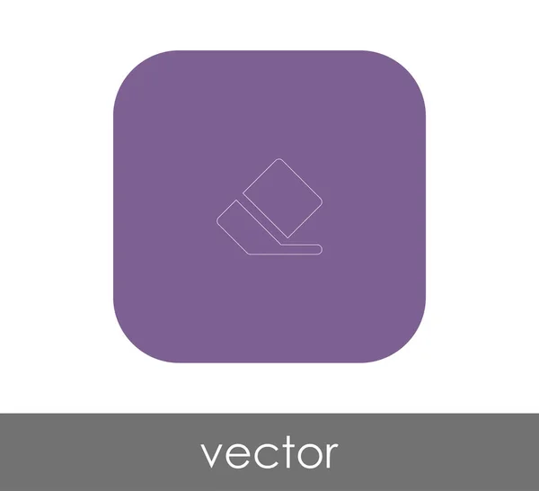 Radiergummi Flaches Symbol Vektorillustration — Stockvektor