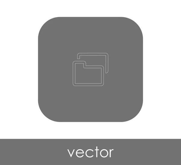 Vektor Illustration Design Des Ordnersymbols — Stockvektor