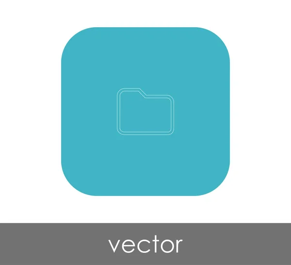 Vektor Illustration Design Des Ordnersymbols — Stockvektor