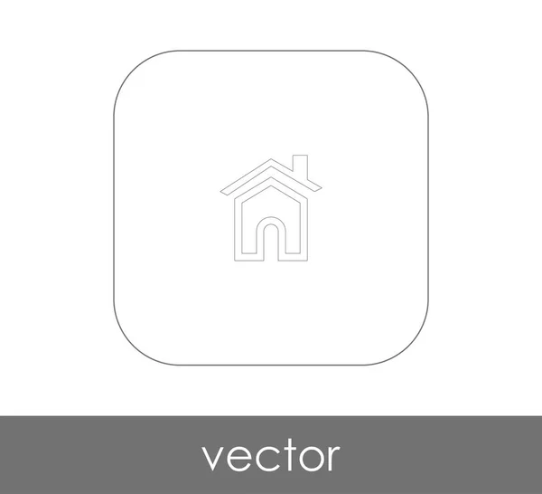 Ikonę Domu Logo Ilustracji Wektorowych — Wektor stockowy