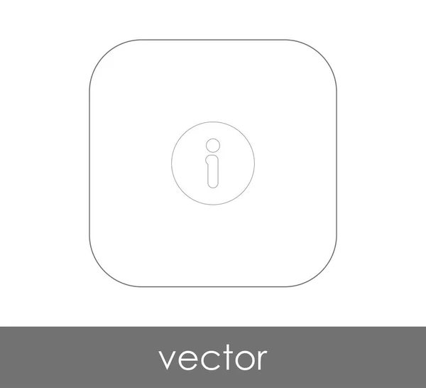 Icône Signe Information Illustration Vectorielle Logo — Image vectorielle
