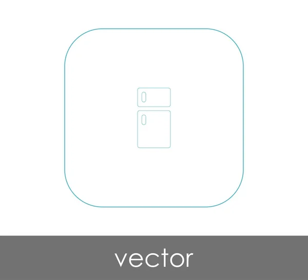 Vector Ilustración Diseño Del Icono Nevera — Vector de stock